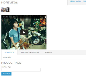 Youtube Video pada Halaman Produk Magento Website